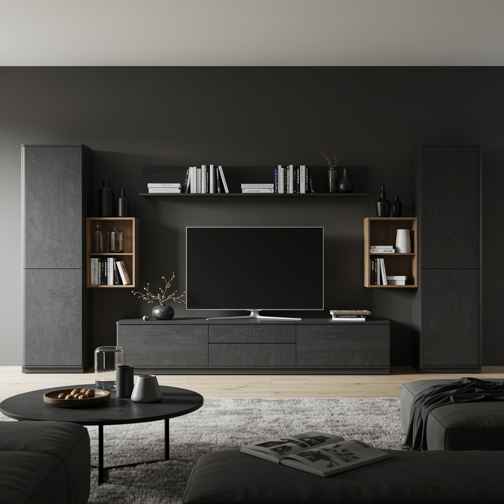 Intérieur avec mobilier